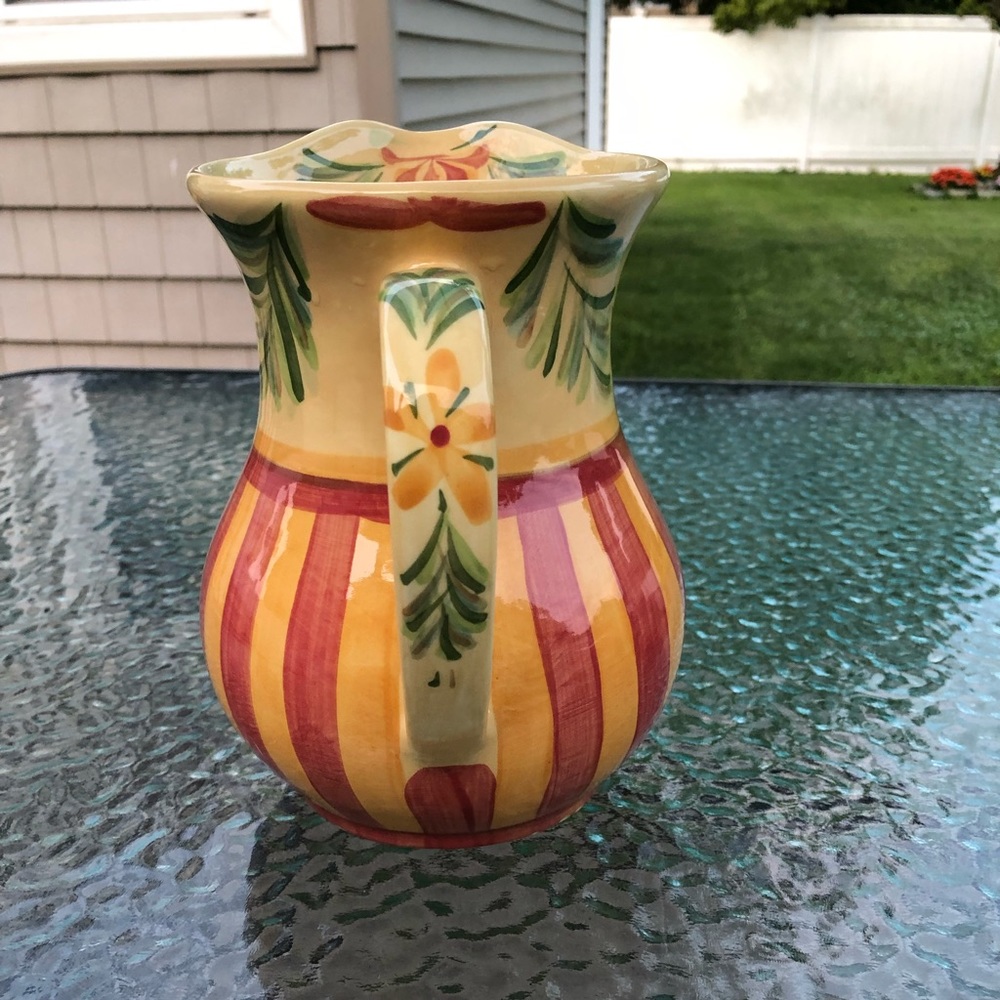 Ceramic colorful pitcher